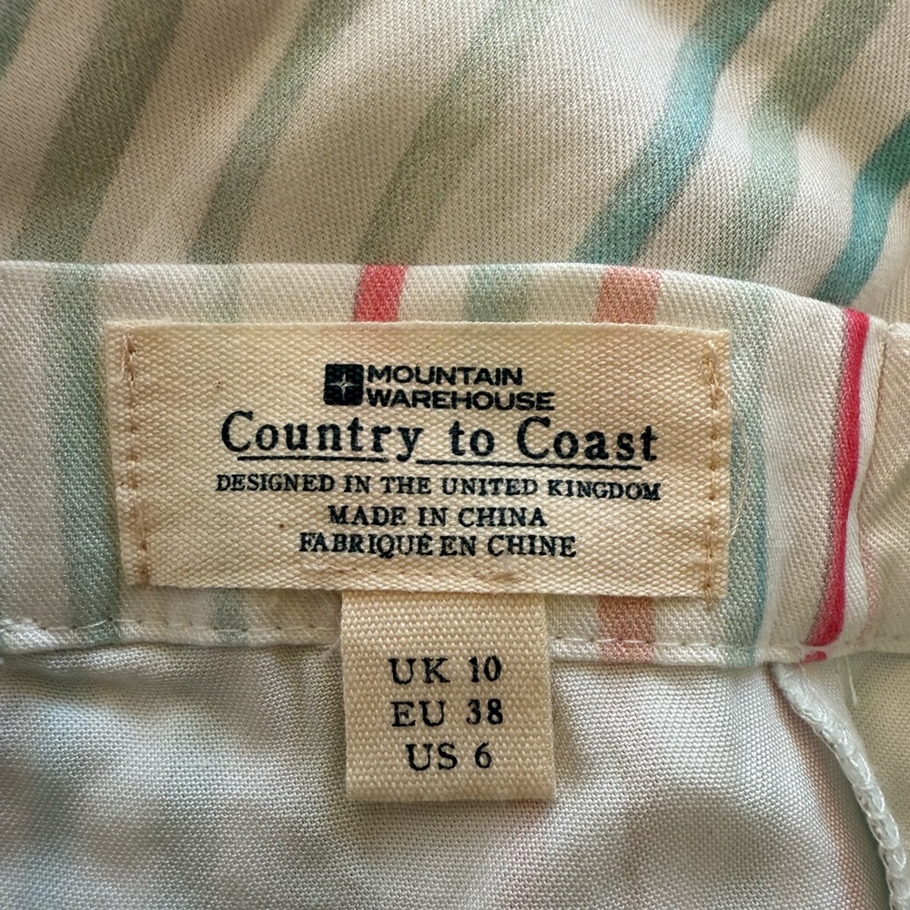 Mountain Warehouse Country to Coast Vintage Striped Button-Down Skirt - Picture 2 of 13
